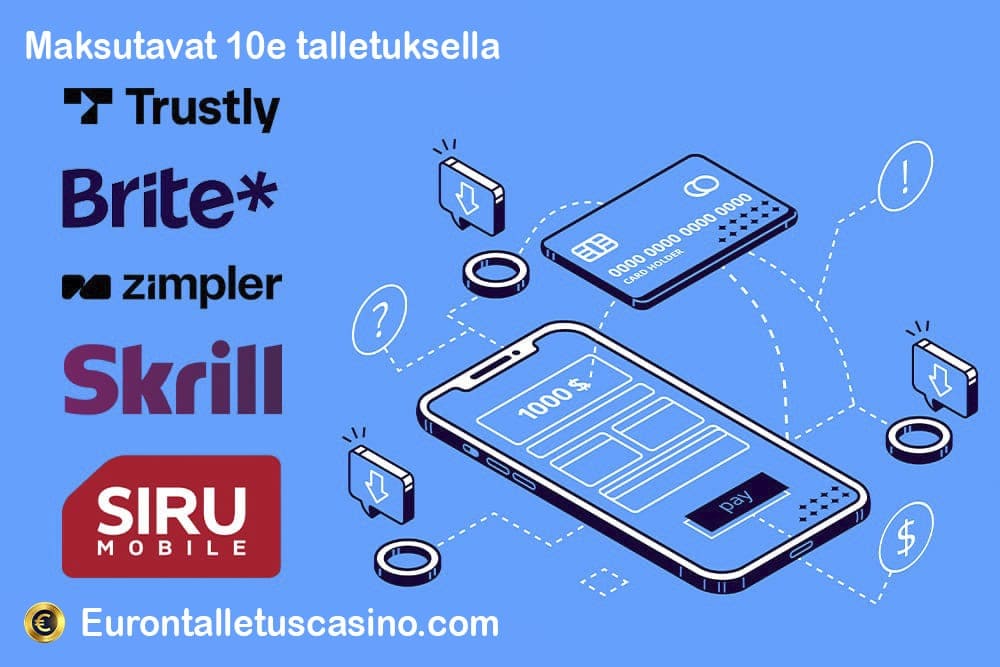 Maksutavat 10e talletuksella